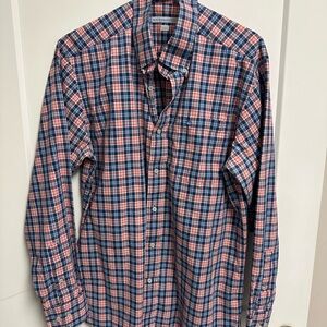 Southern Tide Blue and Pink Dress Shirt